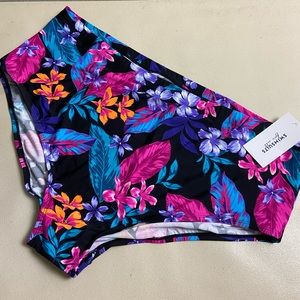 Nwt Classic Swim Brief Floral Swimsuits For All